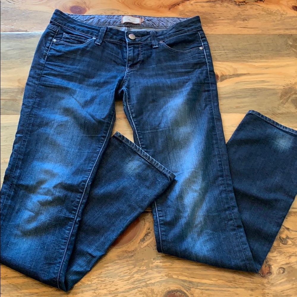 Paige denim skinny straight leg jean. Size 28 (6).
